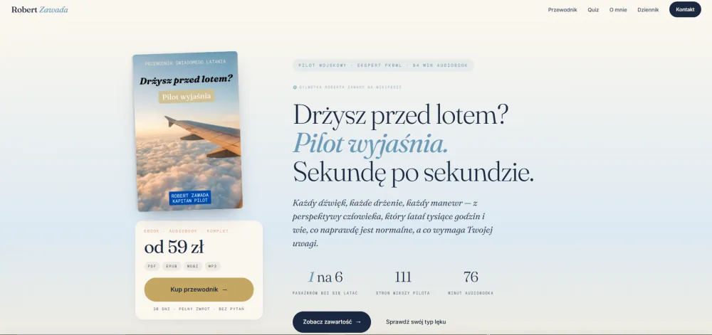 Robert Zawada — strona sprzedażowa