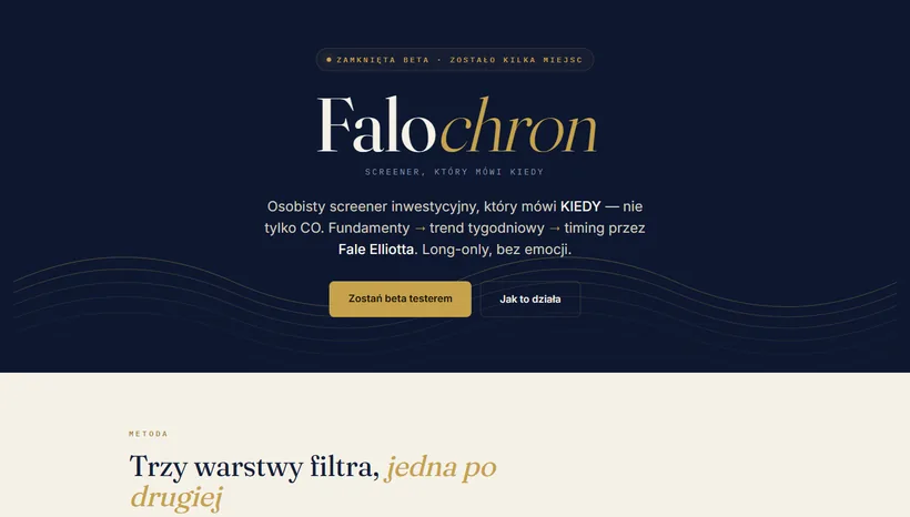Falochron — osobisty screener inwestycyjny