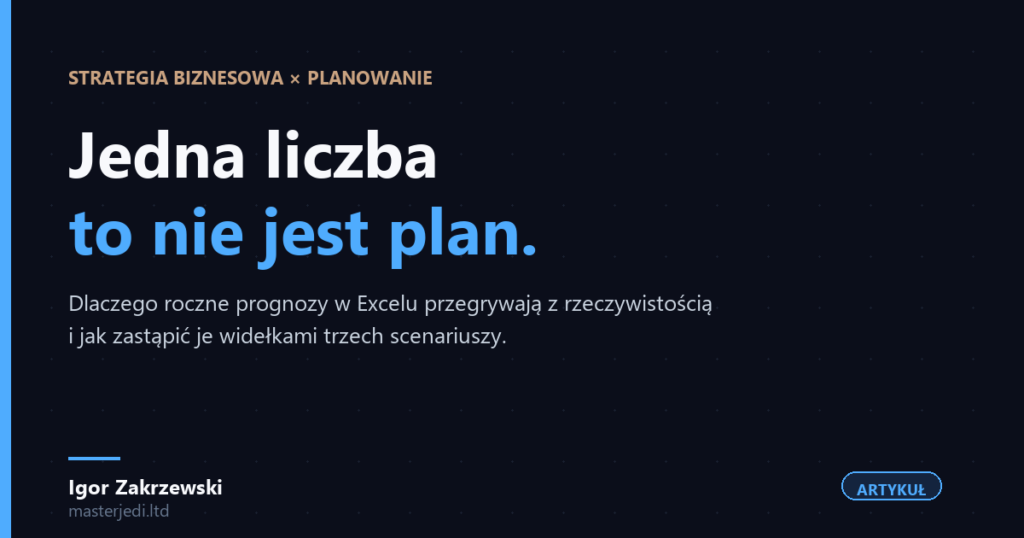 Jedna liczba w arkuszu to nie jest plan — masterjedi.ltd